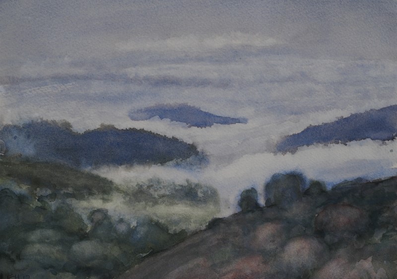 view of clouds over Pietermaritzburg seen from Hilton Kwazulu-Natal, South Africa